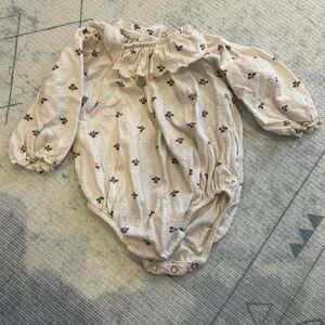 Zara Cream Floral Kids Bodysuit